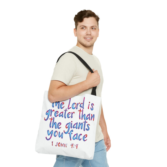 Tote Bag The Lord Is Greater Than The Giants You Face - Image 15