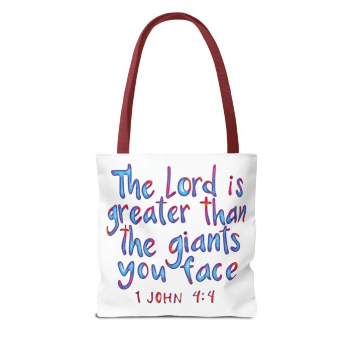 Tote Bag The Lord Is Greater Than The Giants You Face - Image 18