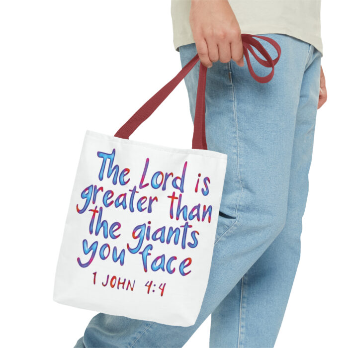 Tote Bag The Lord Is Greater Than The Giants You Face - Image 19