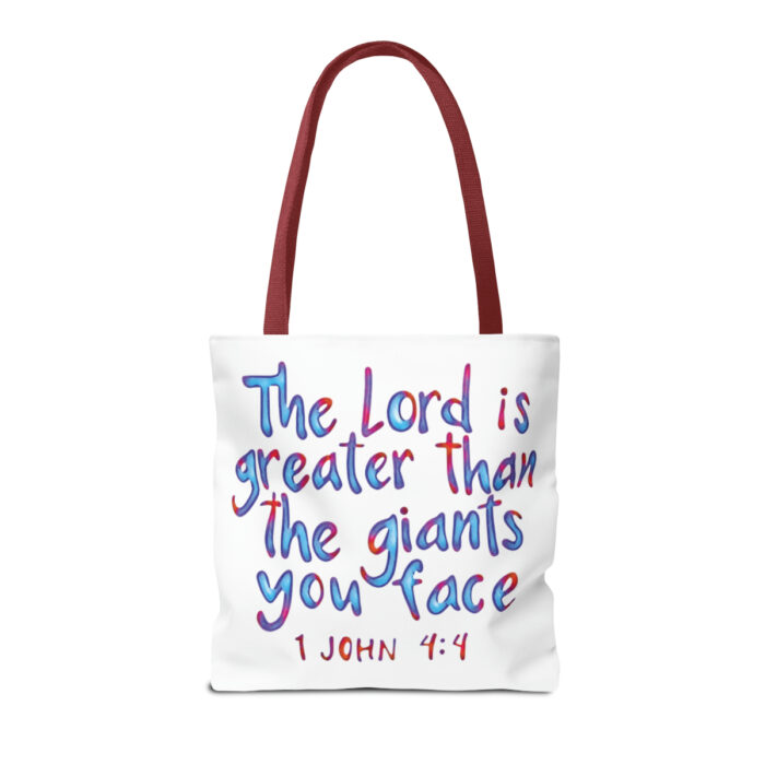 Tote Bag The Lord Is Greater Than The Giants You Face - Image 22