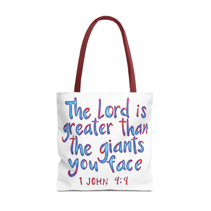 Tote Bag The Lord Is Greater Than The Giants You Face - Image 25