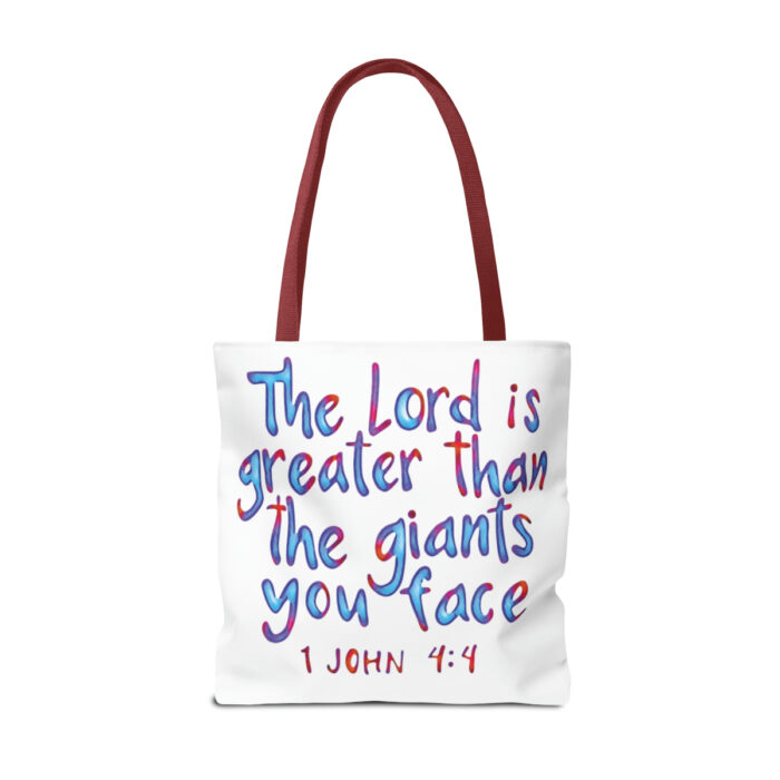 Tote Bag The Lord Is Greater Than The Giants You Face - Image 26