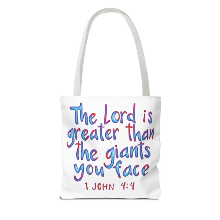 Tote Bag The Lord Is Greater Than The Giants You Face - Image 2