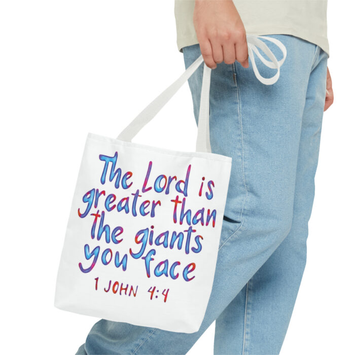 Tote Bag The Lord Is Greater Than The Giants You Face - Image 3