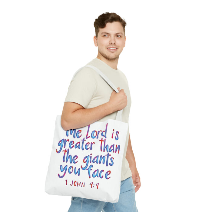 Tote Bag The Lord Is Greater Than The Giants You Face - Image 35