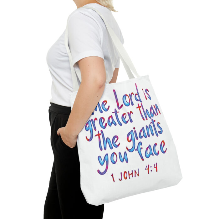 Tote Bag The Lord Is Greater Than The Giants You Face - Image 36