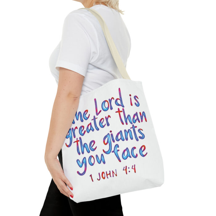 Tote Bag The Lord Is Greater Than The Giants You Face - Image 44