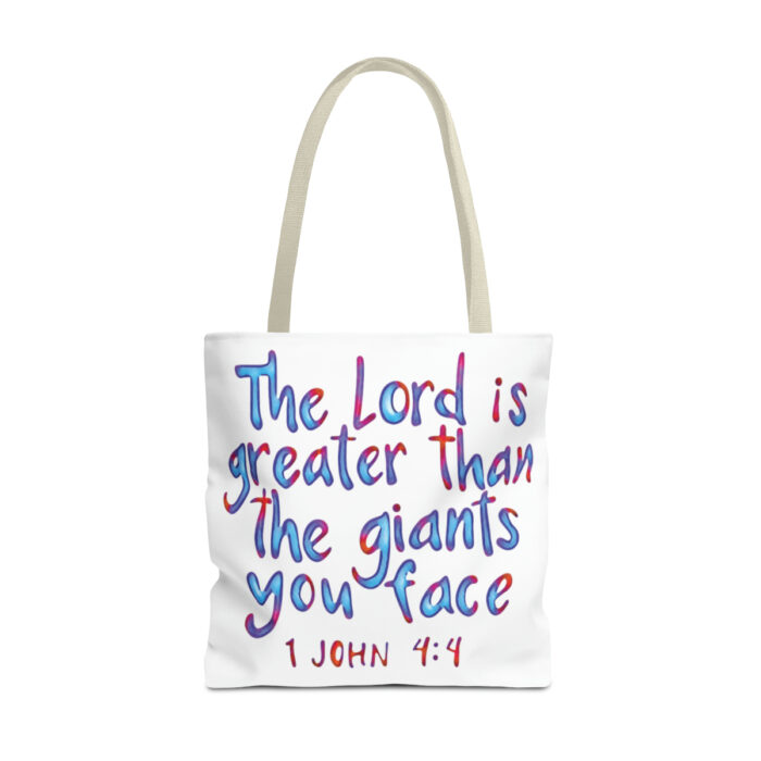 Tote Bag The Lord Is Greater Than The Giants You Face - Image 45