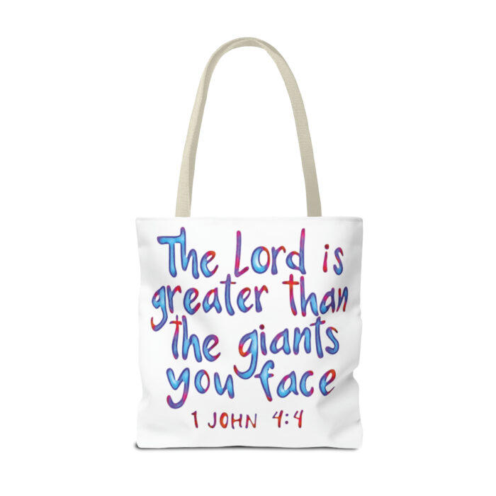 Tote Bag The Lord Is Greater Than The Giants You Face - Image 46