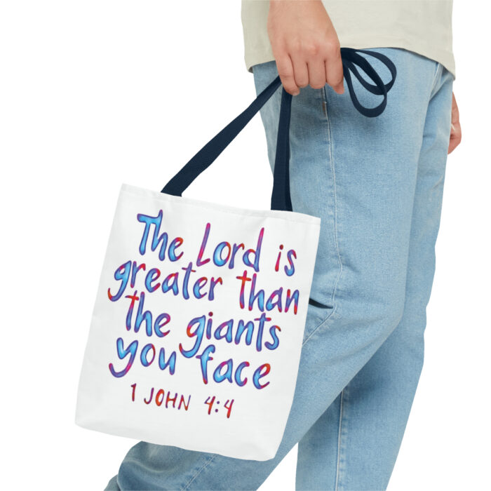 Tote Bag The Lord Is Greater Than The Giants You Face - Image 51