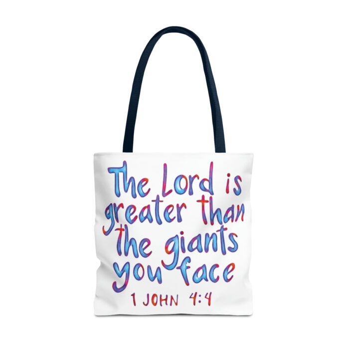 Tote Bag The Lord Is Greater Than The Giants You Face - Image 57