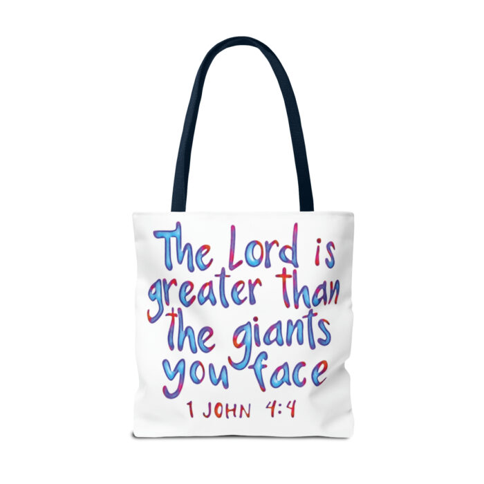 Tote Bag The Lord Is Greater Than The Giants You Face - Image 58