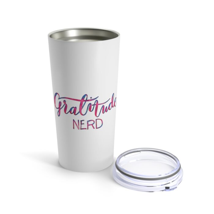 Vacuum Insulated Tumbler 20oz Gratitude Nerd - Image 5