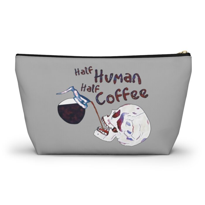 Cosmetic Bag Accessory Pouch Half Human Half Coffee - Image 8