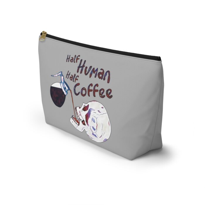 Cosmetic Bag Accessory Pouch Half Human Half Coffee - Image 9