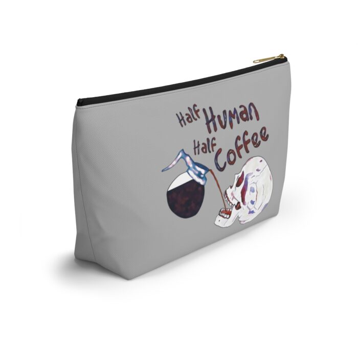 Cosmetic Bag Accessory Pouch Half Human Half Coffee - Image 10