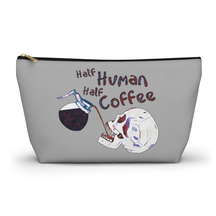 Cosmetic Bag Accessory Pouch Half Human Half Coffee - Image 7