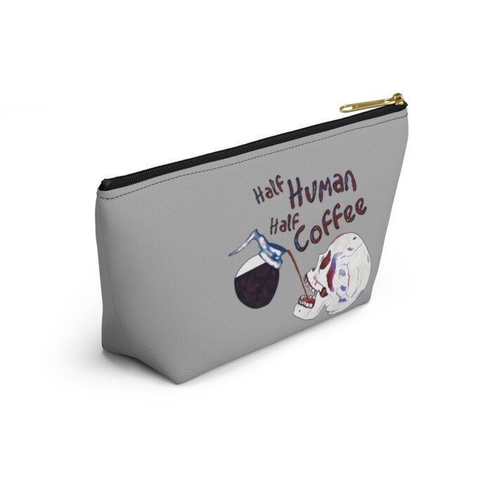 Cosmetic Bag Accessory Pouch Half Human Half Coffee - Image 4