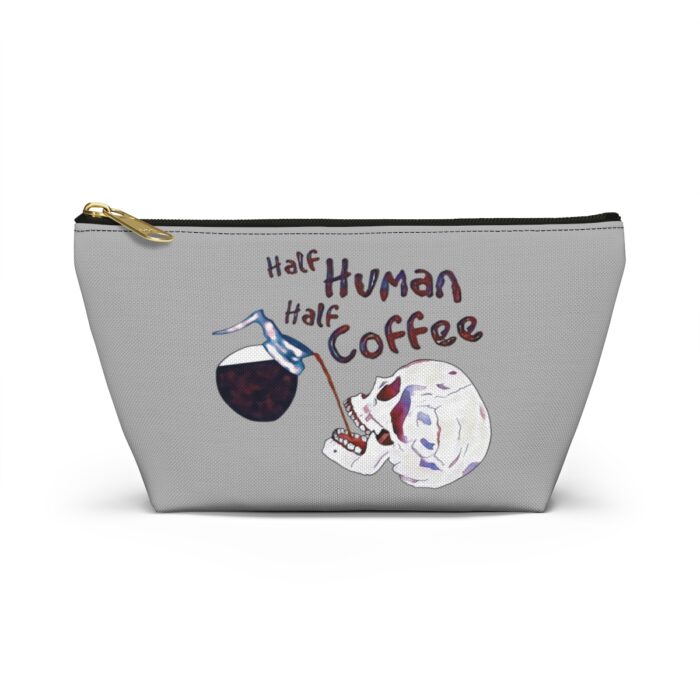 Cosmetic Bag Accessory Pouch Half Human Half Coffee