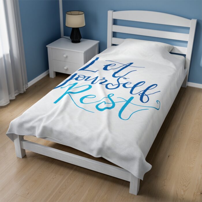 Plush Blanket Let Yourself Rest - Image 19