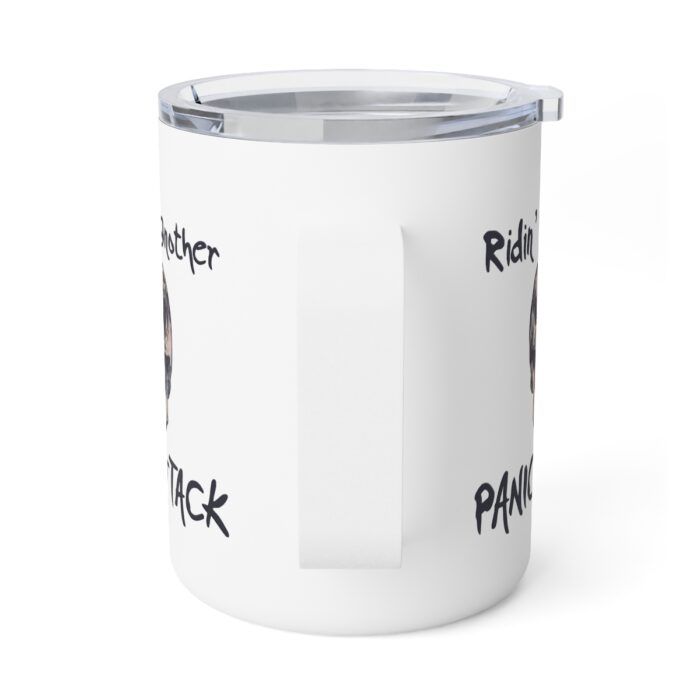 Insulated Mug 10oz Ridin’ Out Another Panic Attack - Image 3