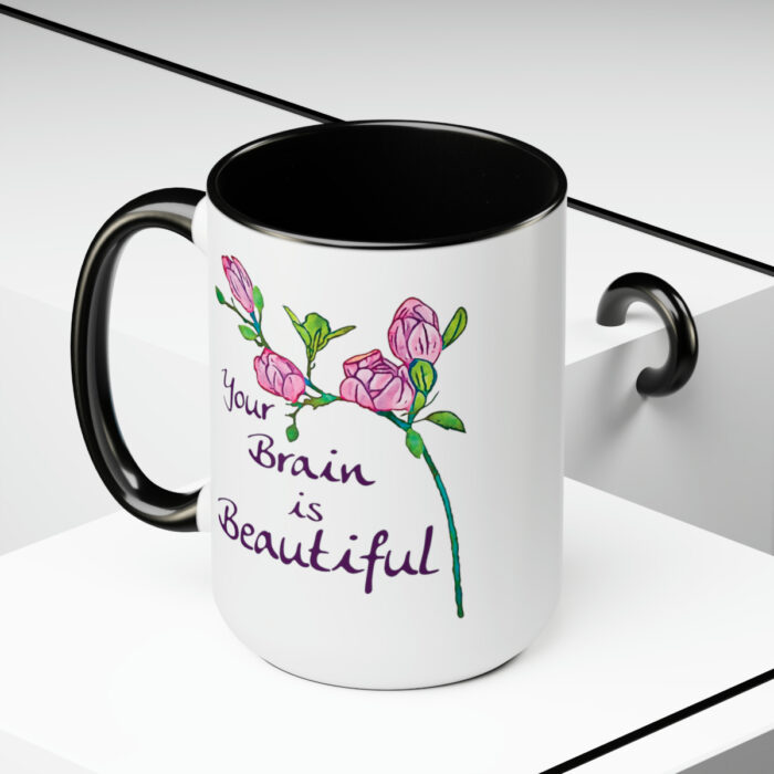 Two-Tone Mug 15oz Your Brain Is Beautiful - Image 10