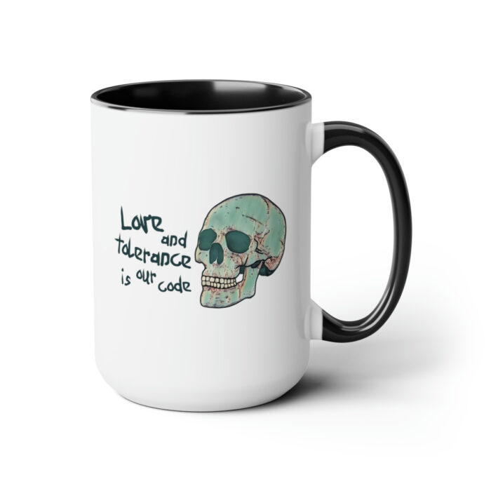 Two-Tone Mug 15oz Love And Tolerance Is Our Code