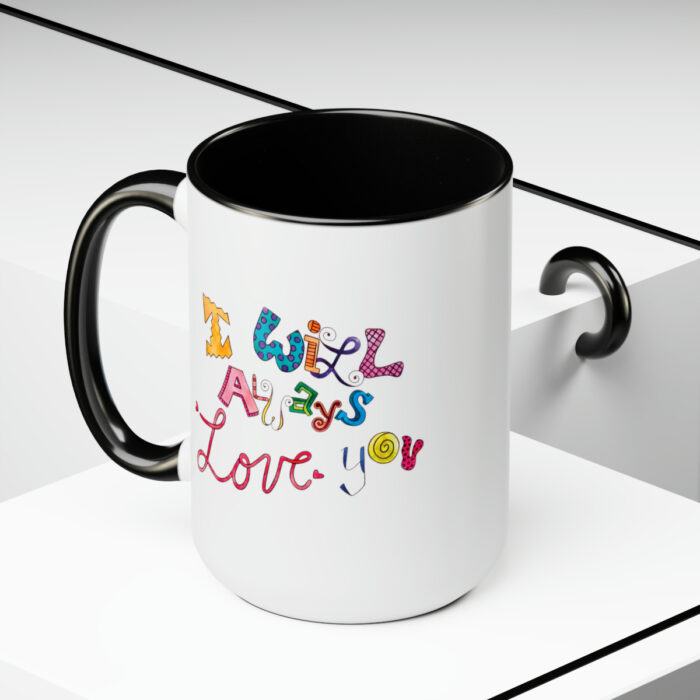 Two-Tone Mug 15oz I Will Always Love You - Image 10