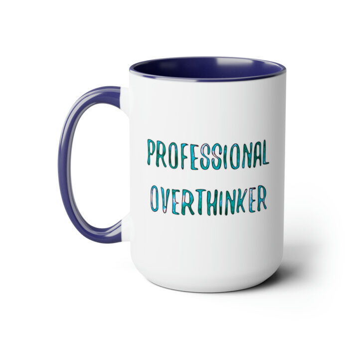 Two-Tone Mug 15oz Professional Overthinker - Image 2