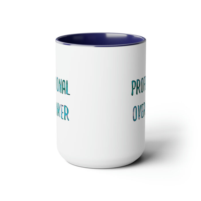 Two-Tone Mug 15oz Professional Overthinker - Image 3