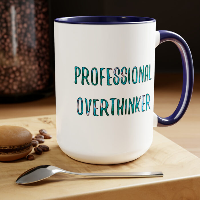 Two-Tone Mug 15oz Professional Overthinker - Image 4