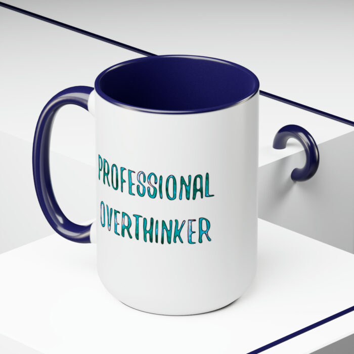 Two-Tone Mug 15oz Professional Overthinker - Image 5