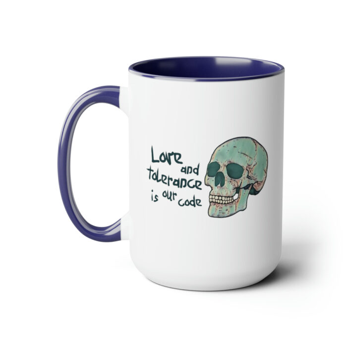 Two-Tone Mug 15oz Love And Tolerance Is Our Code - Image 11