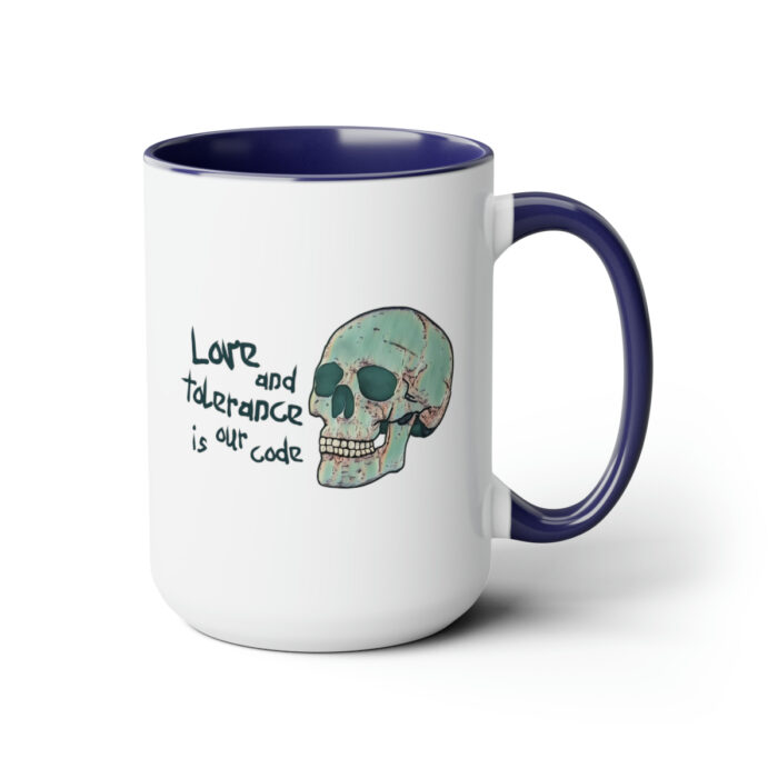 Two-Tone Mug 15oz Love And Tolerance Is Our Code - Image 13