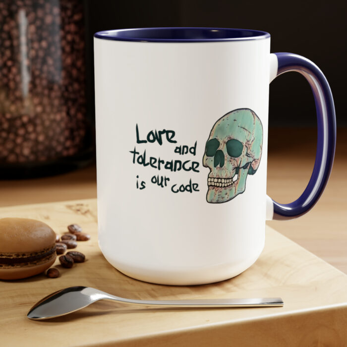 Two-Tone Mug 15oz Love And Tolerance Is Our Code - Image 14