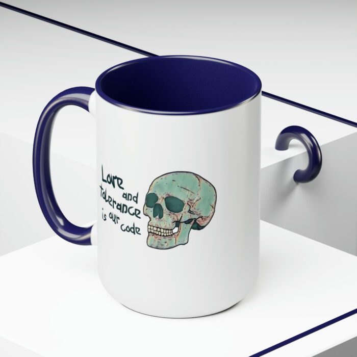 Two-Tone Mug 15oz Love And Tolerance Is Our Code - Image 15