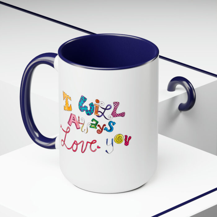 Two-Tone Mug 15oz I Will Always Love You - Image 5