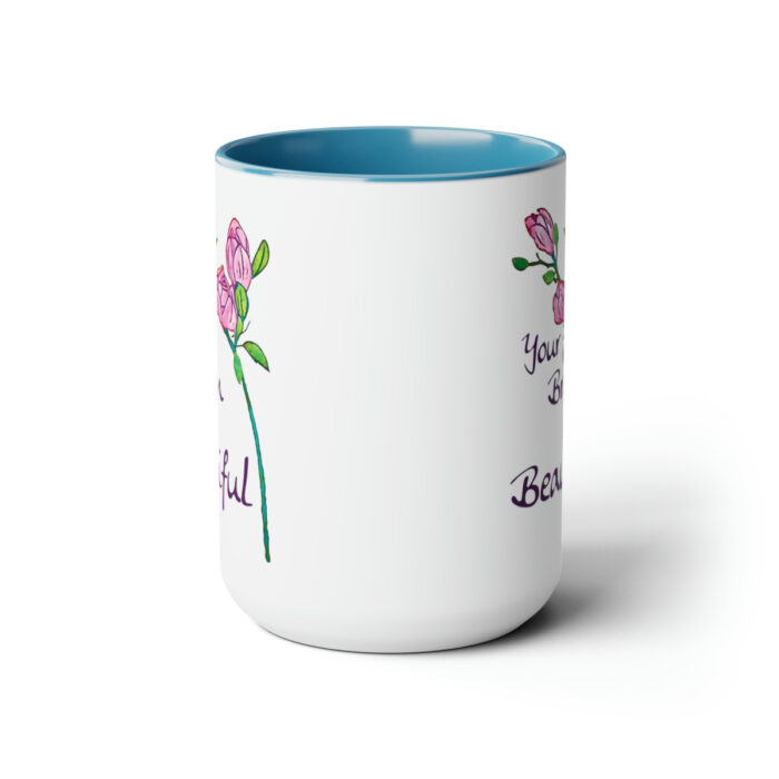 Two-Tone Mug 15oz Your Brain Is Beautiful - Image 12