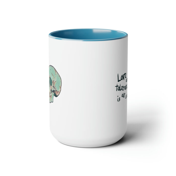 Two-Tone Mug 15oz Love And Tolerance Is Our Code - Image 7