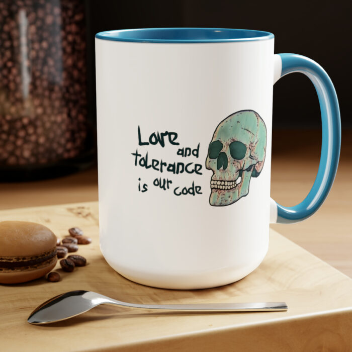 Two-Tone Mug 15oz Love And Tolerance Is Our Code - Image 9