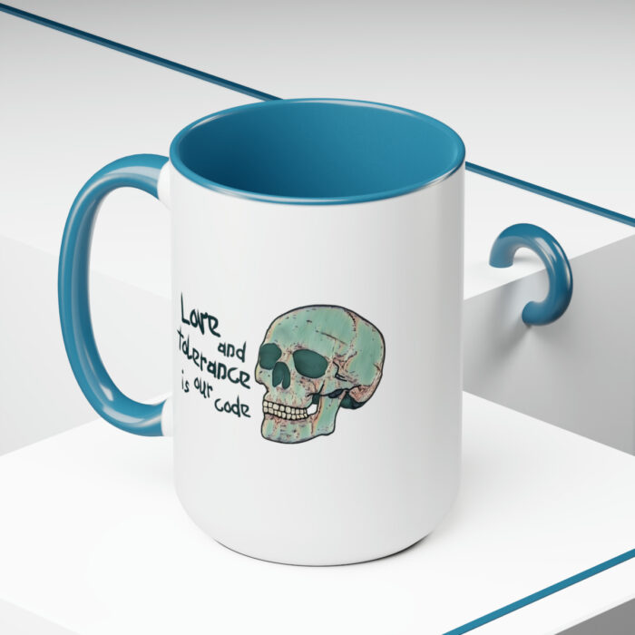 Two-Tone Mug 15oz Love And Tolerance Is Our Code - Image 10