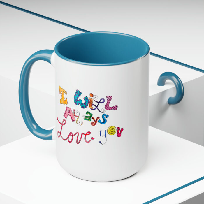 Two-Tone Mug 15oz I Will Always Love You - Image 15