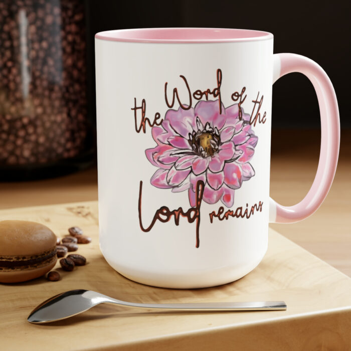 Two-Tone Mug 15oz The Word Of The Lord Remains - Image 19