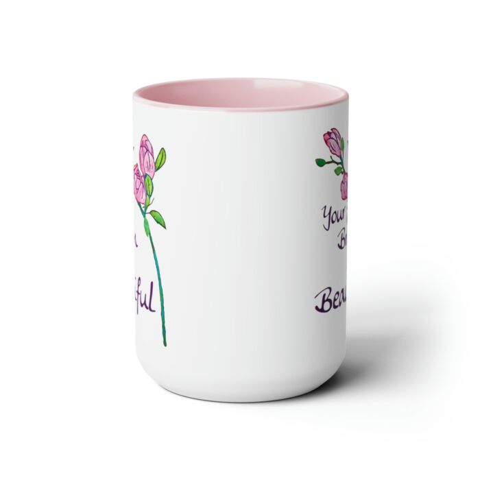 Two-Tone Mug 15oz Your Brain Is Beautiful - Image 17