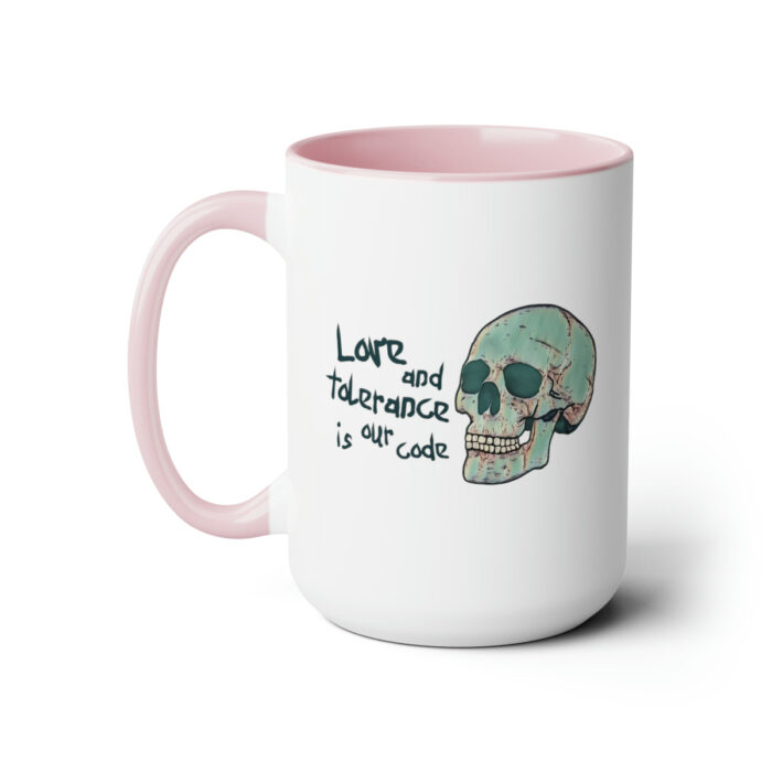 Two-Tone Mug 15oz Love And Tolerance Is Our Code - Image 16