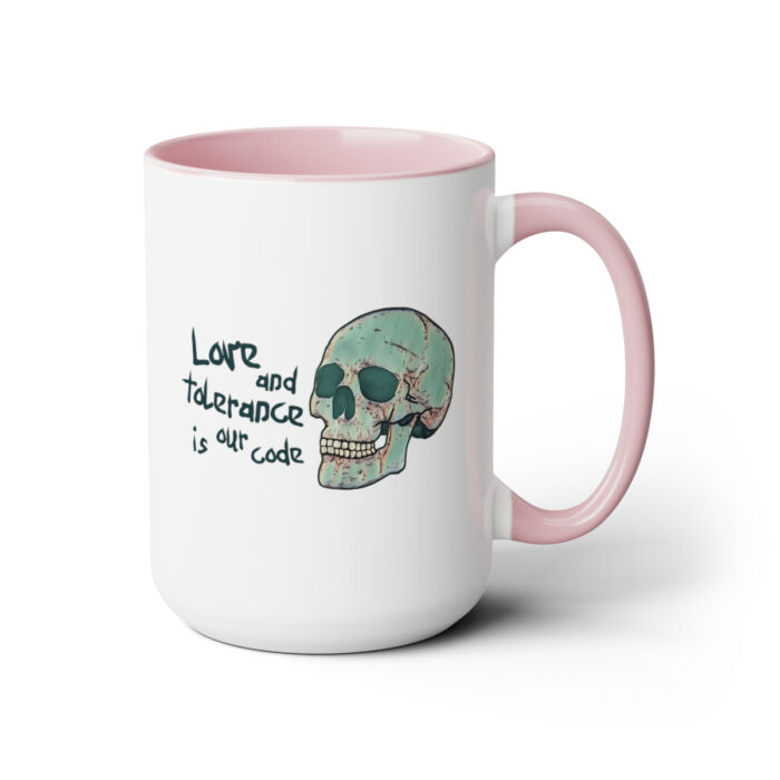 Two-Tone Mug 15oz Love And Tolerance Is Our Code - Image 18