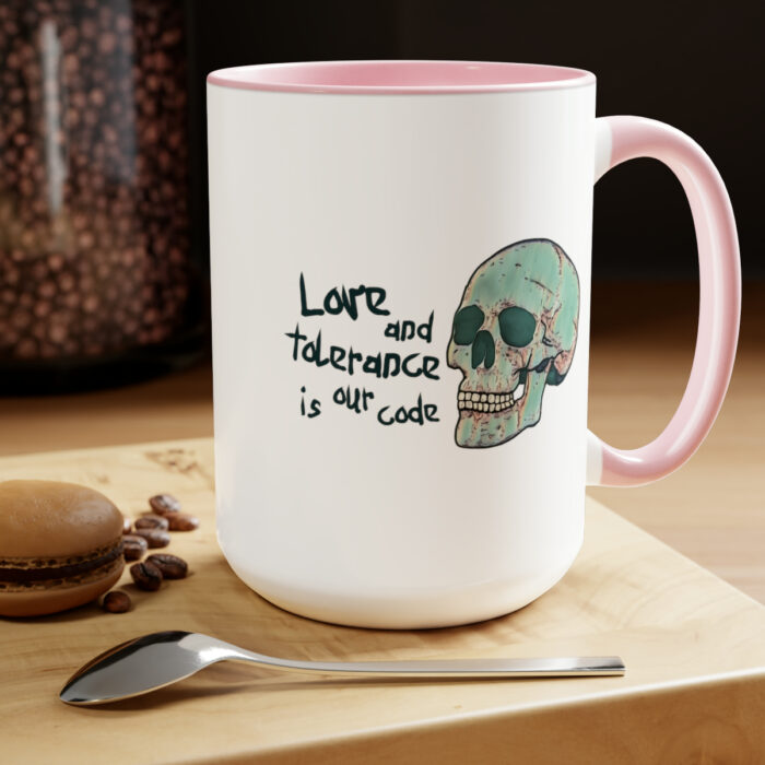 Two-Tone Mug 15oz Love And Tolerance Is Our Code - Image 19