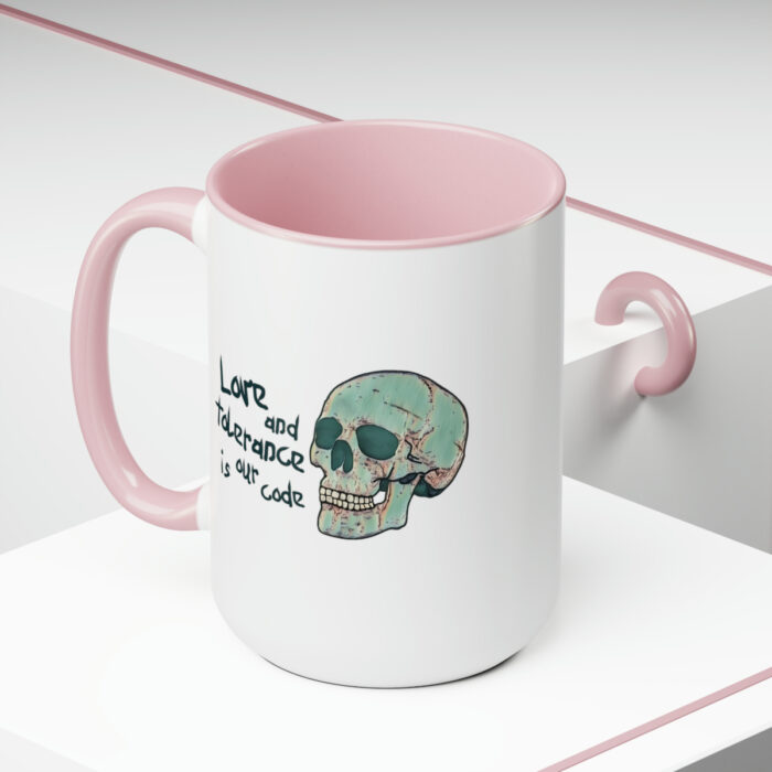 Two-Tone Mug 15oz Love And Tolerance Is Our Code - Image 20