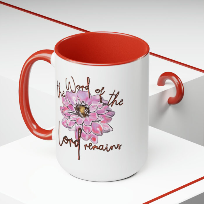 Two-Tone Mug 15oz The Word Of The Lord Remains - Image 25