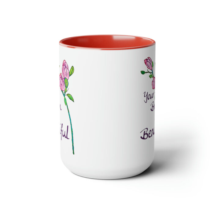 Two-Tone Mug 15oz Your Brain Is Beautiful - Image 22